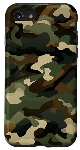 Hülle für iPhone SE (2020) / 7 / 8 Militär Camouflage Tarnmuster Grünes Camo Muster von Camouflage Tarnmuster Designs