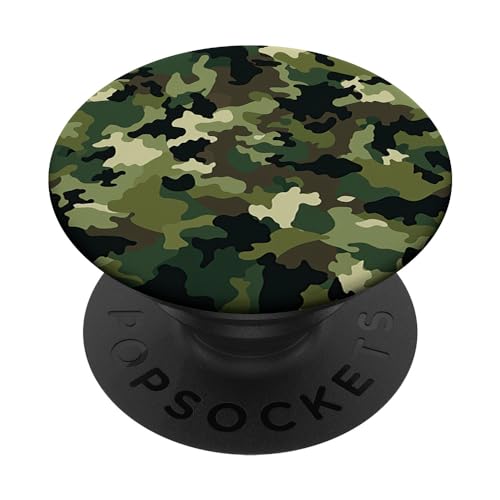 Militär Camouflage Tarnmuster Grünes Camo Muster PopSockets mit austauschbarem PopGrip Militär Camouflage Tarnmuster Grünes Camo Muster PopSockets mit austauschbarem PopGrip von Camouflage Tarnmuster Designs