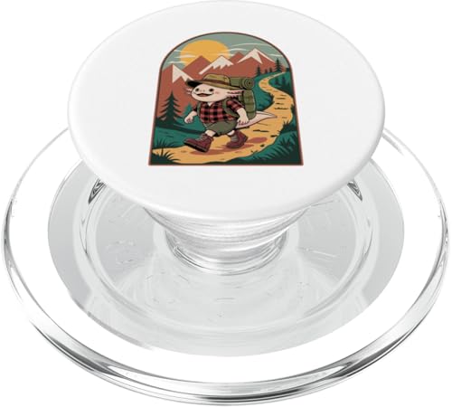 Axolotl Wandern Camping Lager Camper Rucksacktour PopSockets PopGrip für MagSafe Axolotl Wandern Camping Lager Camper Rucksacktour PopSockets PopGrip für MagSafe von Camp Camping Camper Gifts