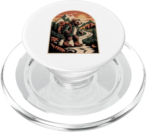 Bär Wandern Zelten Lager Camper Rucksacktour PopSockets PopGrip für MagSafe Bär Wandern Zelten Lager Camper Rucksacktour PopSockets PopGrip für MagSafe von Camp Camping Camper Gifts