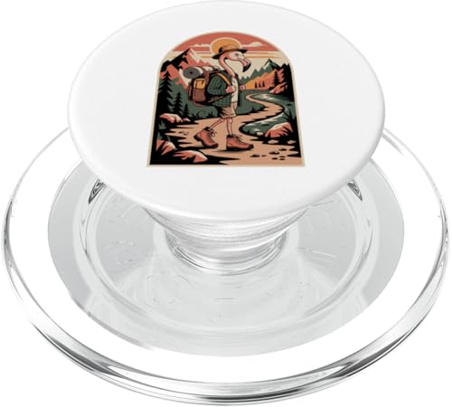 Flamingo Wandern Camping Lager Camper Rucksackreisen PopSockets PopGrip für MagSafe Flamingo Wandern Camping Lager Camper Rucksackreisen PopSockets PopGrip für MagSafe von Camp Camping Camper Gifts