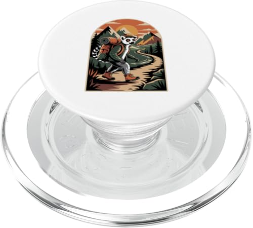 Lemur Wandern Camping Camp Camper Rucksackreisen PopSockets PopGrip für MagSafe Lemur Wandern Camping Camp Camper Rucksackreisen PopSockets PopGrip für MagSafe von Camp Camping Camper Gifts