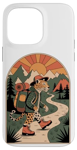 Leopard Wandern Camping Camp Camper Rucksackreisen Hülle für iPhone 14 Pro Max von Camp Camping Camper Gifts