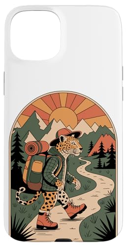 Leopard Wandern Camping Camp Camper Rucksackreisen Hülle für iPhone 15 Plus von Camp Camping Camper Gifts