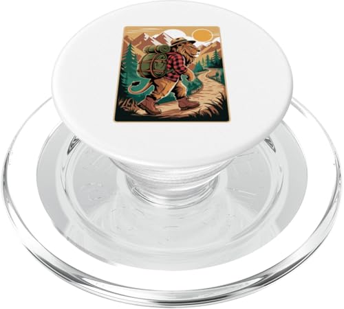 Löwe Wandern Zelten Lager Camper Rucksacktour PopSockets PopGrip für MagSafe Löwe Wandern Zelten Lager Camper Rucksacktour PopSockets PopGrip für MagSafe von Camp Camping Camper Gifts