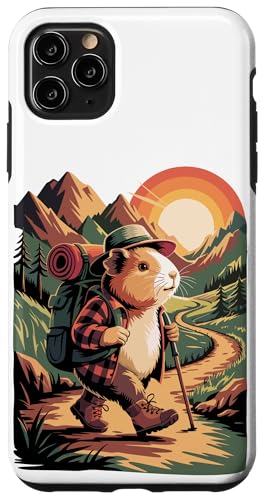 Meerschweinchen Wandern Camping Camp Camper Rucksackreisen Hülle für iPhone 11 Pro Max von Camp Camping Camper Gifts