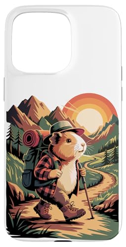 Meerschweinchen Wandern Camping Camp Camper Rucksackreisen Hülle für iPhone 15 Pro Max von Camp Camping Camper Gifts