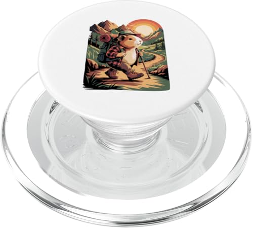 Meerschweinchen Wandern Camping Camp Camper Rucksackreisen PopSockets PopGrip für MagSafe Meerschweinchen Wandern Camping Camp Camper Rucksackreisen PopSockets PopGrip für MagSafe von Camp Camping Camper Gifts