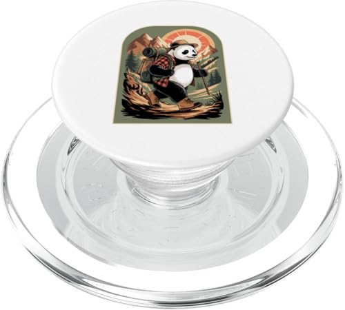 Panda Wandern Zelten Lager Camper Rucksacktour PopSockets PopGrip für MagSafe Panda Wandern Zelten Lager Camper Rucksacktour PopSockets PopGrip für MagSafe von Camp Camping Camper Gifts
