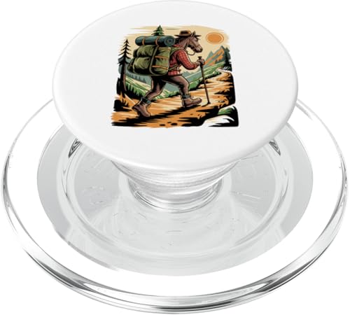Pferd Wandern Zelten Lager Camper Rucksacktour PopSockets PopGrip für MagSafe Pferd Wandern Zelten Lager Camper Rucksacktour PopSockets PopGrip für MagSafe von Camp Camping Camper Gifts