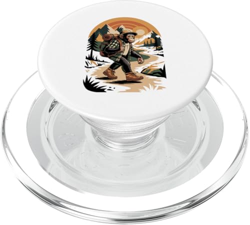 Schimpanse Wandern Zelten Lager Camper Rucksacktour PopSockets PopGrip für MagSafe Schimpanse Wandern Zelten Lager Camper Rucksacktour PopSockets PopGrip für MagSafe von Camp Camping Camper Gifts