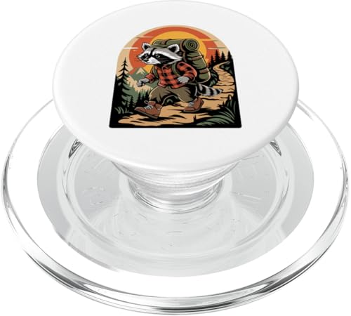 Waschbär Wandern Zelten Lager Camper Rucksacktour PopSockets PopGrip für MagSafe Waschbär Wandern Zelten Lager Camper Rucksacktour PopSockets PopGrip für MagSafe von Camp Camping Camper Gifts
