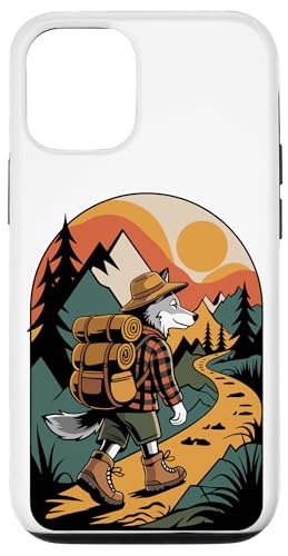 Wolf Wandern Camping Lager Camper Rucksacktour Hülle für iPhone 12/12 Pro von Camp Camping Camper Gifts