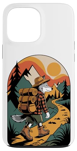 Wolf Wandern Camping Lager Camper Rucksacktour Hülle für iPhone 13 Pro Max von Camp Camping Camper Gifts