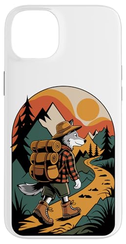 Wolf Wandern Camping Lager Camper Rucksacktour Hülle für iPhone 14 Plus von Camp Camping Camper Gifts