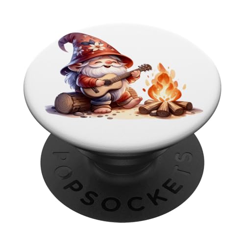 Campfire Themed Camping Gnome For Women Men Kids Camper PopSockets Klebender PopGrip Campfire Themed Camping Gnome For Women Men Kids Camper PopSockets Klebender PopGrip von Camper Accessories Camping Gifts For Gnome Lovers