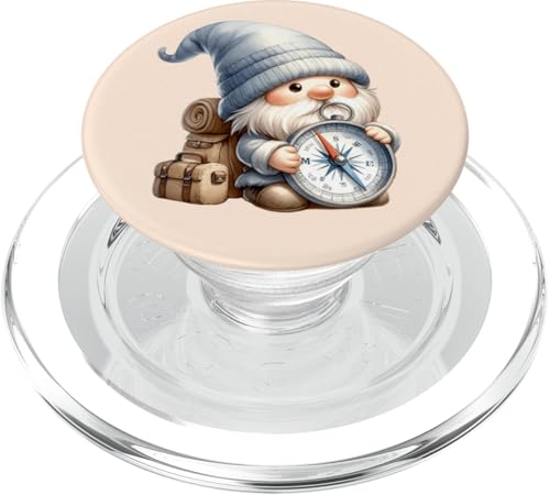 Camping Dad Gnome Graphic With Compass For Hiking Lovers PopSockets PopGrip für MagSafe Camping Dad Gnome Graphic With Compass For Hiking Lovers PopSockets PopGrip für MagSafe von Camper Accessories Camping Gifts For Gnome Lovers