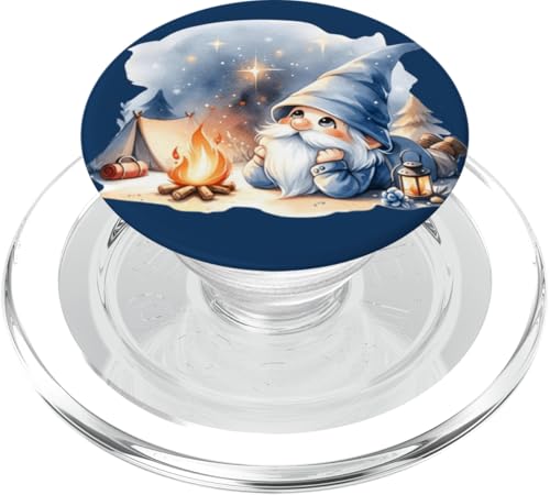 Funny Camper Dad Gnome At Campfire With Tent Love Camping PopSockets PopGrip für MagSafe Funny Camper Dad Gnome At Campfire With Tent Love Camping PopSockets PopGrip für MagSafe von Camper Accessories Camping Gifts For Gnome Lovers