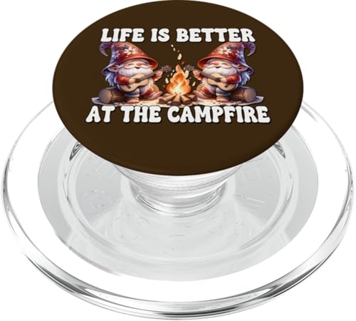 Funny Camper Gnomes Camping Life Is Better At The Campfire PopSockets PopGrip für MagSafe Funny Camper Gnomes Camping Life Is Better At The Campfire PopSockets PopGrip für MagSafe von Camper Accessories Camping Gifts For Gnome Lovers
