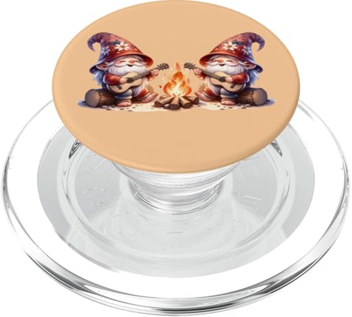 Funny Camping Gnome Plays Guitar At The Campfire Funny Scout PopSockets PopGrip für MagSafe Funny Camping Gnome Plays Guitar At The Campfire Funny Scout PopSockets PopGrip für MagSafe von Camper Accessories Camping Gifts For Gnome Lovers