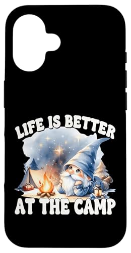 Funny Camping Saying Camper Gnome Life Is Better At The Camp Hülle für iPhone 16 Funny Camping Saying Camper Gnome Life Is Better At The Camp Hülle für iPhone 16 von Camper Accessories Camping Gifts For Gnome Lovers