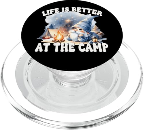 Funny Camping Saying Camper Gnome Life Is Better At The Camp PopSockets PopGrip für MagSafe Funny Camping Saying Camper Gnome Life Is Better At The Camp PopSockets PopGrip für MagSafe von Camper Accessories Camping Gifts For Gnome Lovers
