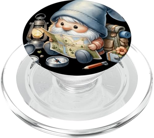 Funny Hiking Gnome Graphic For Women Men Kids Camping Dad PopSockets PopGrip für MagSafe Funny Hiking Gnome Graphic For Women Men Kids Camping Dad PopSockets PopGrip für MagSafe von Camper Accessories Camping Gifts For Gnome Lovers