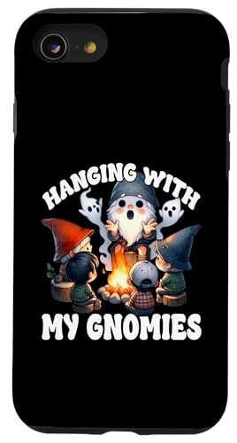Funny Scout Gnome Hanging At The Campfire With My Gnomies Hülle für iPhone SE (2020) / 7 / 8 von Camper Accessories Camping Gifts For Gnome Lovers