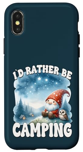 Id Rather Be Camping Saying For Funny Retirement Gnome Hülle für iPhone X/XS Id Rather Be Camping Saying For Funny Retirement Gnome Hülle für iPhone X/XS von Camper Accessories Camping Gifts For Gnome Lovers