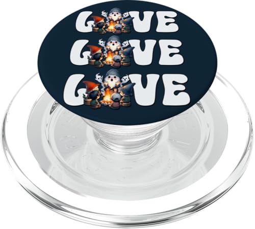 Retro Scout Gnome Tells Ghost Stories Around The Campfire PopSockets PopGrip für MagSafe Retro Scout Gnome Tells Ghost Stories Around The Campfire PopSockets PopGrip für MagSafe von Camper Accessories Camping Gifts For Gnome Lovers