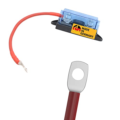 CAMPERPOWER | Sicherungs Set/Batteriekabel Wechselrichter/Spannungswandler bis 1600 Watt/125 A inklusive Mega Sicherungshalter und Sicherung. 25mm2 Kabel von CamperPower