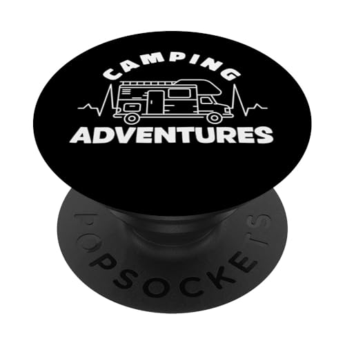 Camping-Abenteuer - Lustiges Campen mit Wohnmobilen PopSockets Klebender PopGrip Camping-Abenteuer - Lustiges Campen mit Wohnmobilen PopSockets Klebender PopGrip von Camping Adventures
