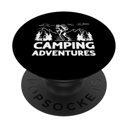 Camping Adventures - Lustiges Camping PopSockets Klebender PopGrip von Camping Adventures