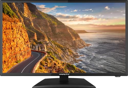 Camping First 22″ Smart TV V2 – Fernseher (54,6 cm Diagonale, Triple Tuner, Android 11.0, WLAN/LAN, CI+, USB, Bluetooth, 12 Volt) – Schwarz von Camping First