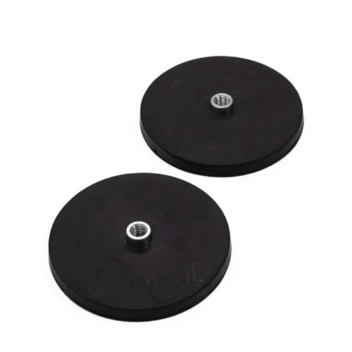 Campnetic Magnete 88mm mit M8-Außengewinde 2er Set – Gummierte starke Haftmagnete bis 56kg, Neodym Magnet, Outdoor Magnet, Campingzubehör, Offroadzubehör, Magnetische Halterung, DIY Magnet, Vanlife Campnetic Magnete 88mm mit M8-Außengewinde 2er Set – Gummierte starke Haftmagnete bis 56kg, Neodym Magnet, Outdoor Magnet, Campingzubehör, Offroadzubehör, Magnetische Halterung, DIY Magnet, Vanlife von Campnetic
