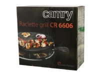 Sandwichmaschine Camry Grill CR 6606 Raclette, 1200 W, Schwarz von Camry