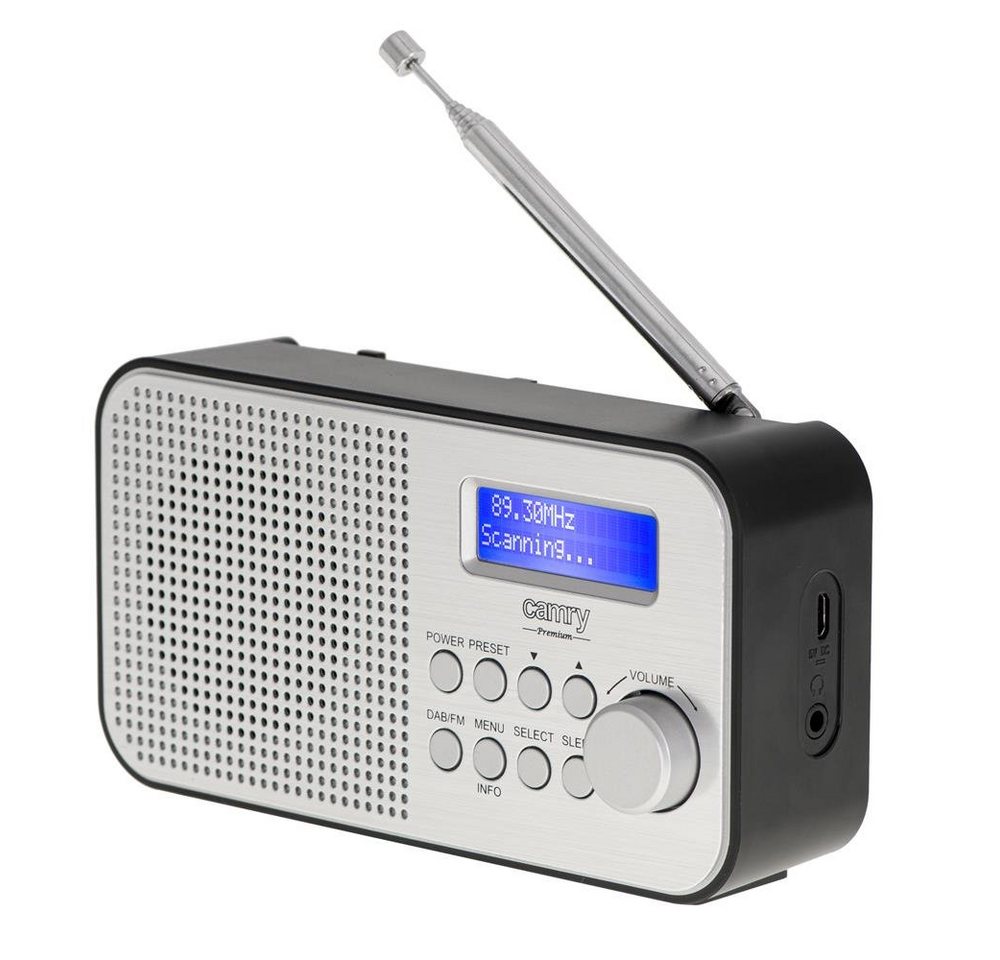 Camry CR 1179 Digitalradio (DAB) (tragbares Radio, DAB/DAB+ Funktion, FM-Radio-Funktion, LCD-Anzeige, Wecker) von Camry