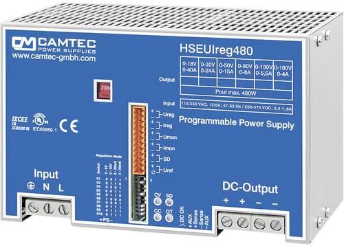 Camtec HSEUIreg04801.30T Labornetzgerät, einstellbar 0 - 30 V/DC 0 - 24A 480W Anzahl Ausgänge 1 von Camtec
