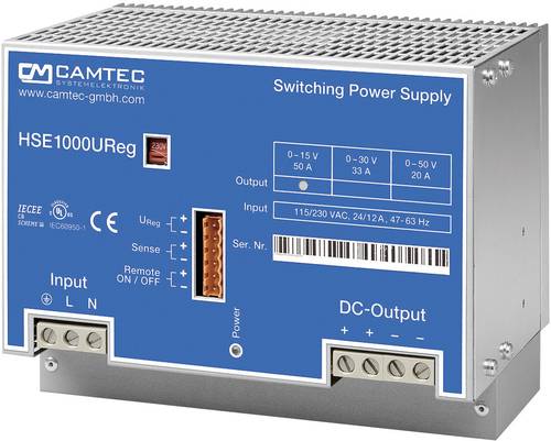 Camtec HSEUerg10001.15T Labornetzgerät, einstellbar 0 - 15 V/DC 50A 1008W Anzahl Ausgänge 1 von Camtec