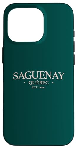 Saguenay Quebec Kanada - Simple Saguenay Kanada Hülle für iPhone 16 Pro von Canada Trading Op.