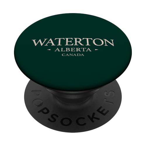 Waterton Alberta Canada - Simple Waterton Kanada PopSockets Klebender PopGrip von Canada Trading Op.