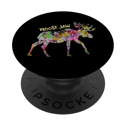 Elch Jaw Elch Grafik | Elch Kiefer Saskatchewan Kanada PopSockets Klebender PopGrip Elch Jaw Elch Grafik | Elch Kiefer Saskatchewan Kanada PopSockets Klebender PopGrip von Canadian Classic Designs