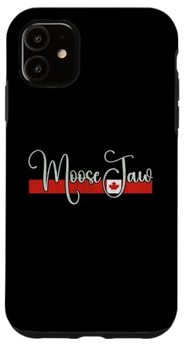 Elch Kiefer Kanada - Elch Kiefer Saskatchewan Kanada Script Hülle für iPhone 11 von Canadian Classic Designs