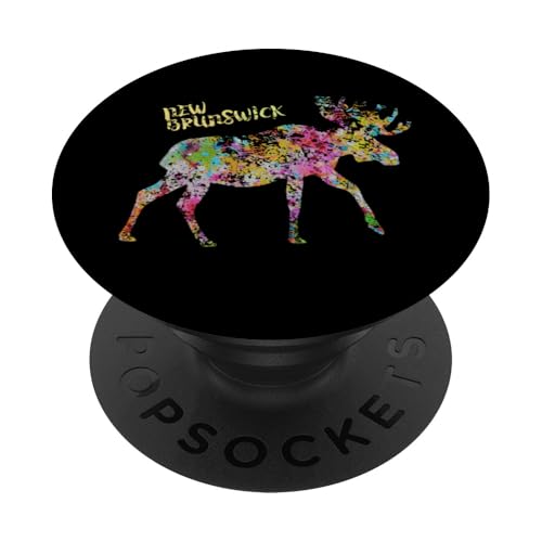 New Brunswick Elch Grafik | New Brunswick Kanada PopSockets Klebender PopGrip New Brunswick Elch Grafik | New Brunswick Kanada PopSockets Klebender PopGrip von Canadian Classic Designs