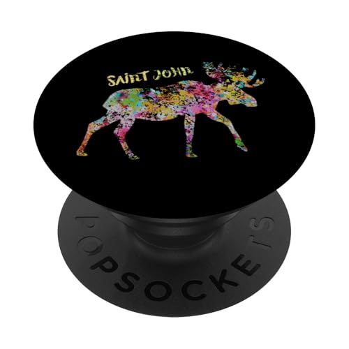St. John Elch Grafik | Saint John New Brunswick Kanada PopSockets Klebender PopGrip St. John Elch Grafik | Saint John New Brunswick Kanada PopSockets Klebender PopGrip von Canadian Classic Designs