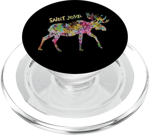 St. John Elch Grafik | Saint John New Brunswick Kanada PopSockets PopGrip für MagSafe St. John Elch Grafik | Saint John New Brunswick Kanada PopSockets PopGrip für MagSafe von Canadian Classic Designs