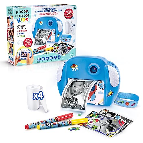 Canal Toys Creator 011-Canal Toys, Sofortbildkamera, mit 4 Rollen Papier und 4 Filzstiften 011-Kanal Toys, CLK 011 von Canal Toys