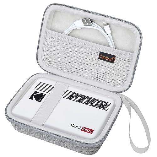 Canboc Tragetasche für Kodak P210 Mini 2 Retro 4PASS Portable Fotodrucker/Kodak Mini Shot 2 Retro 4PASS 2-in-1 Instant Digitalkamera, Netztasche passt Fotopapier und Kabel, Grau Canboc Tragetasche für Kodak P210 Mini 2 Retro 4PASS Portable Fotodrucker/Kodak Mini Shot 2 Retro 4PASS 2-in-1 Instant Digitalkamera, Netztasche passt Fotopapier und Kabel, Grau von Canboc