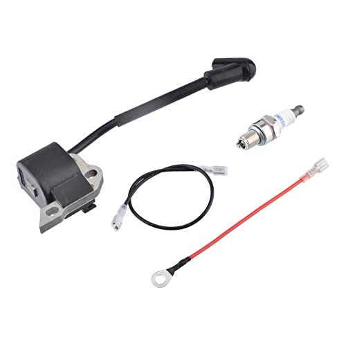 Cancanle Zündspule mit Kabeln und Zündkerze für Stihl MS180 MS170 MS 170 180 018 017 Kettensägen Teilenummer. 1130 400 1302 von Cancanle