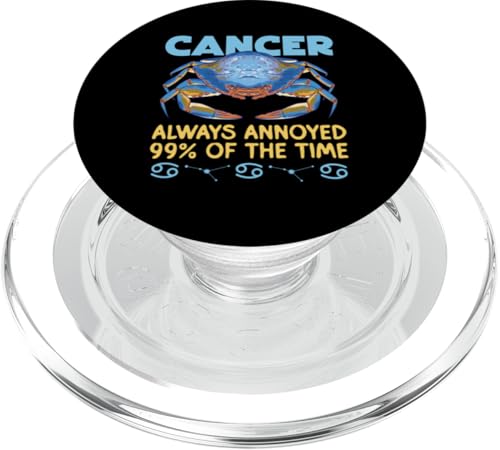 Krebs-Sternzeichen: Krebs – Immer genervt 99% der Zeit PopSockets PopGrip für MagSafe Krebs-Sternzeichen: Krebs – Immer genervt 99% der Zeit PopSockets PopGrip für MagSafe von Cancer Zodiac Sign Designs For Women